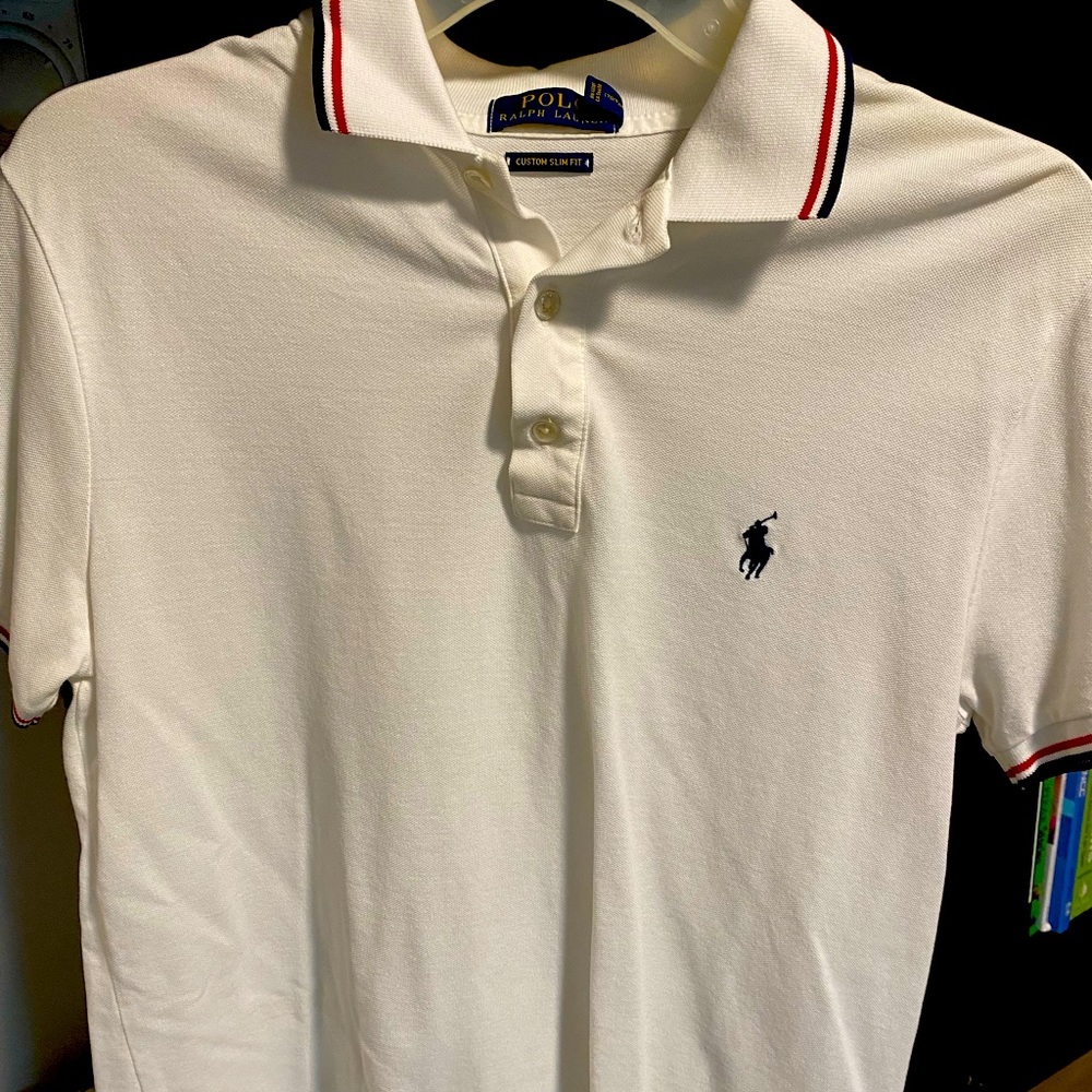 Causal White Ralph Lauren polo